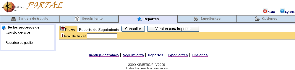 Manejo de Reportes